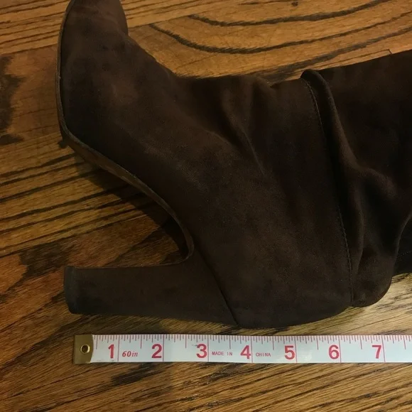 Sergio Rossi Brown Over the Knee Boots - Picture 4 of 7